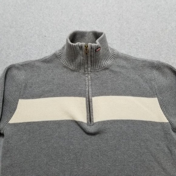 Ralph Lauren Sweater Mens XL Gray Pullover Zip‎ Mock Neck Long Sleeve - Picture 2 of 9